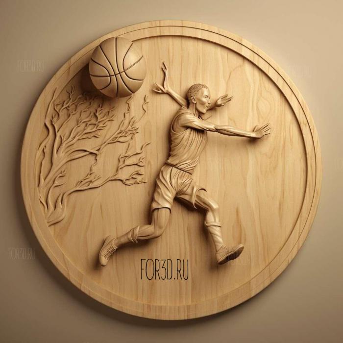 slam dunk 4 stl model for CNC